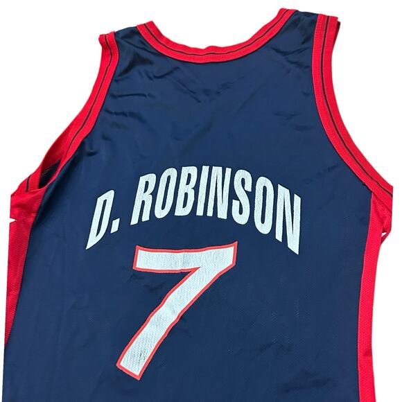 VTG 90s Champion USA David Robinson #7  Basketball Jersey Dream Team / 44 - - Picture 6 of 6